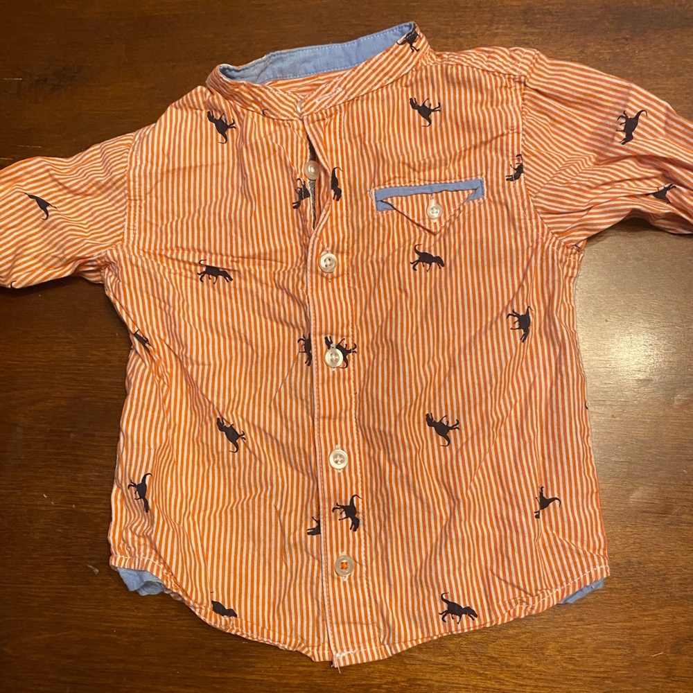 Wonder Nation Orange Striped Long Sleeve 2T
